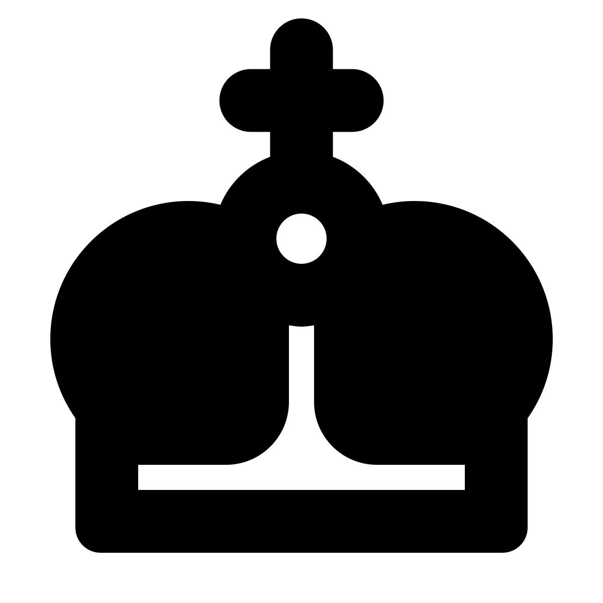 forma bold filled style reina del reino unido icon