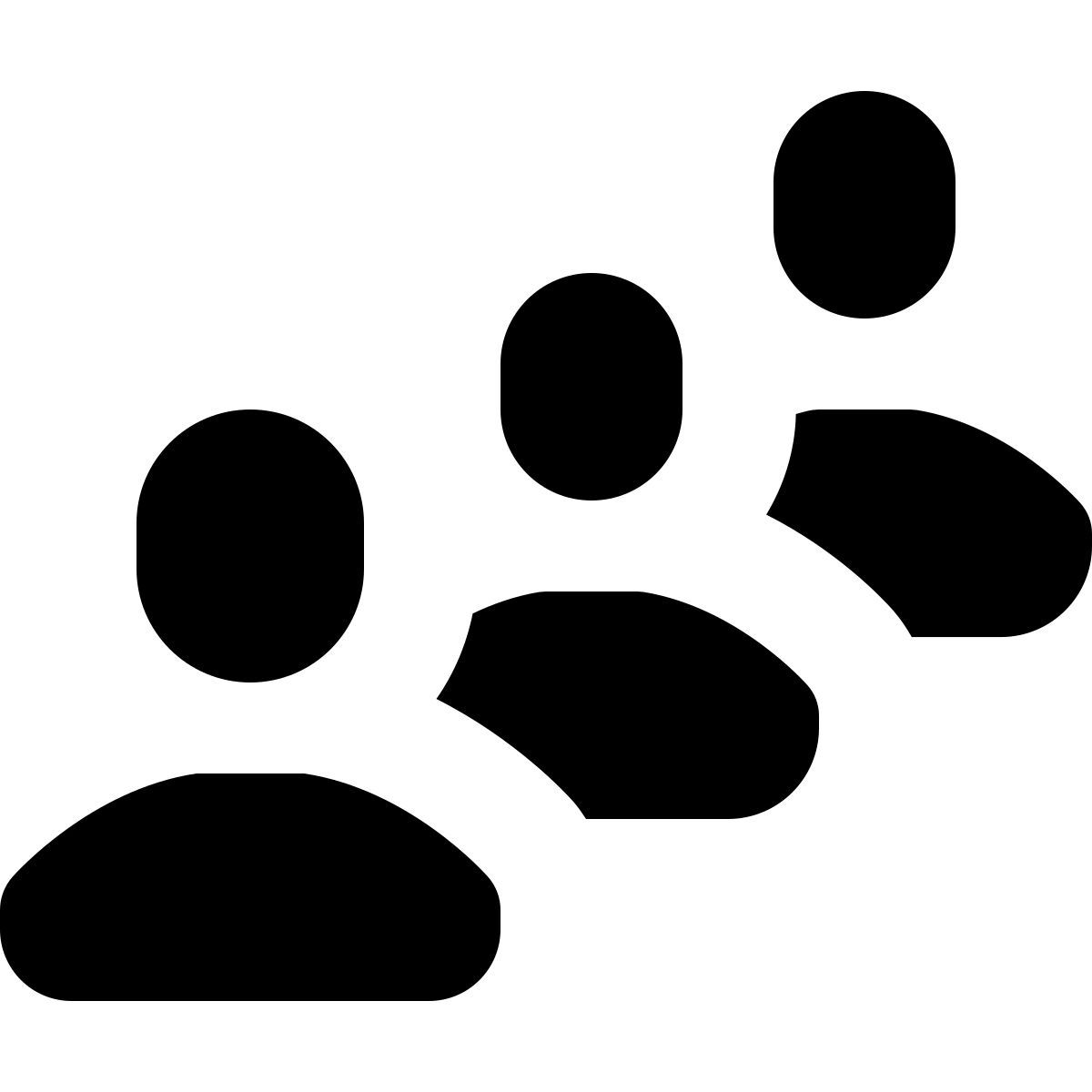 forma bold filled style 队列 icon