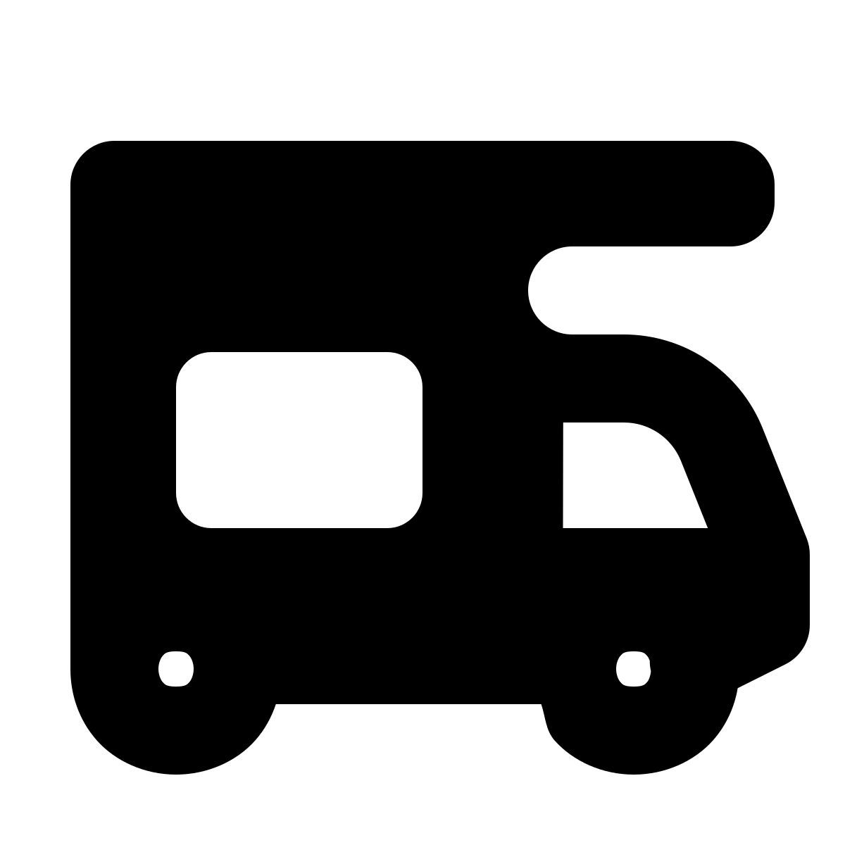 forma bold filled style caravana icon