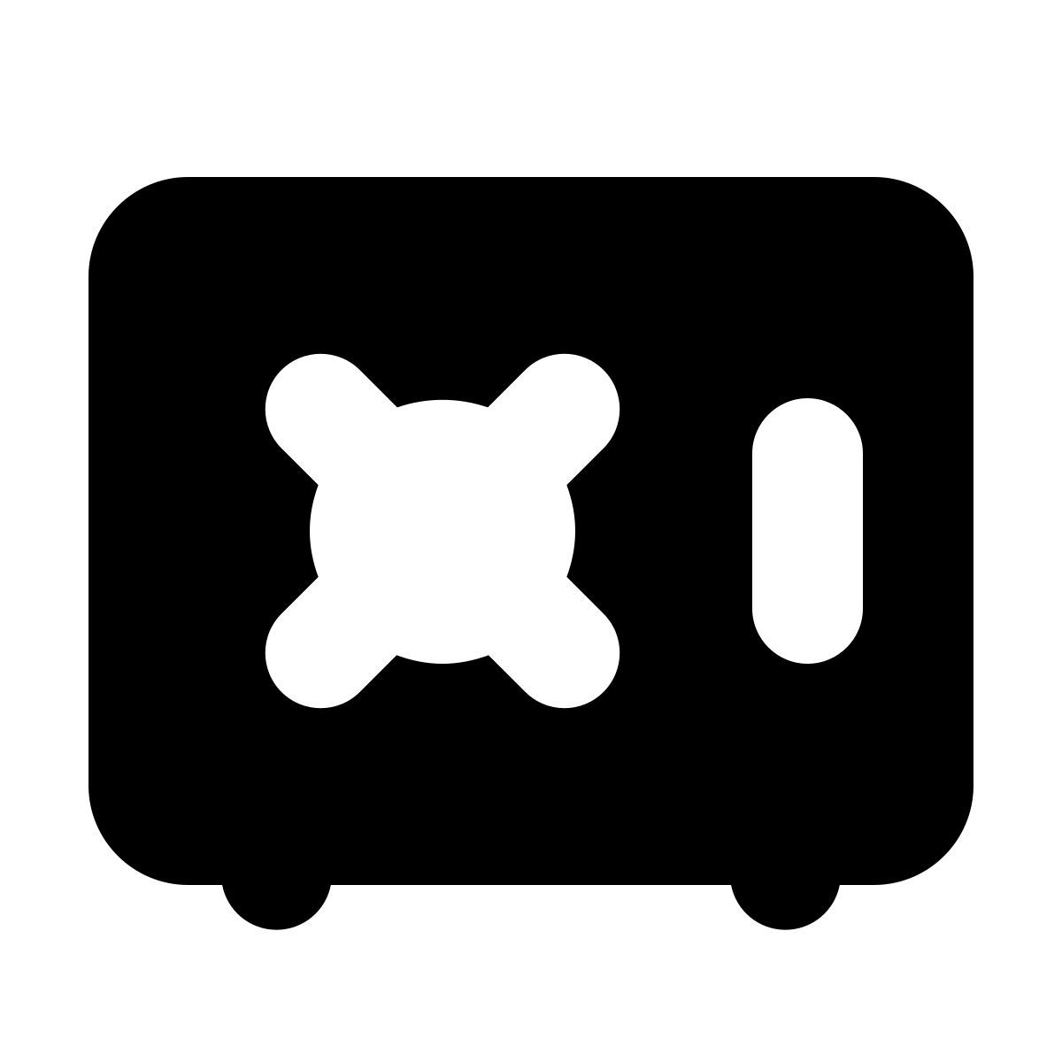 forma bold filled style caja fuerte icon