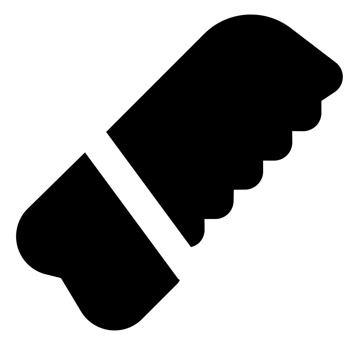 forma bold filled style saw icon