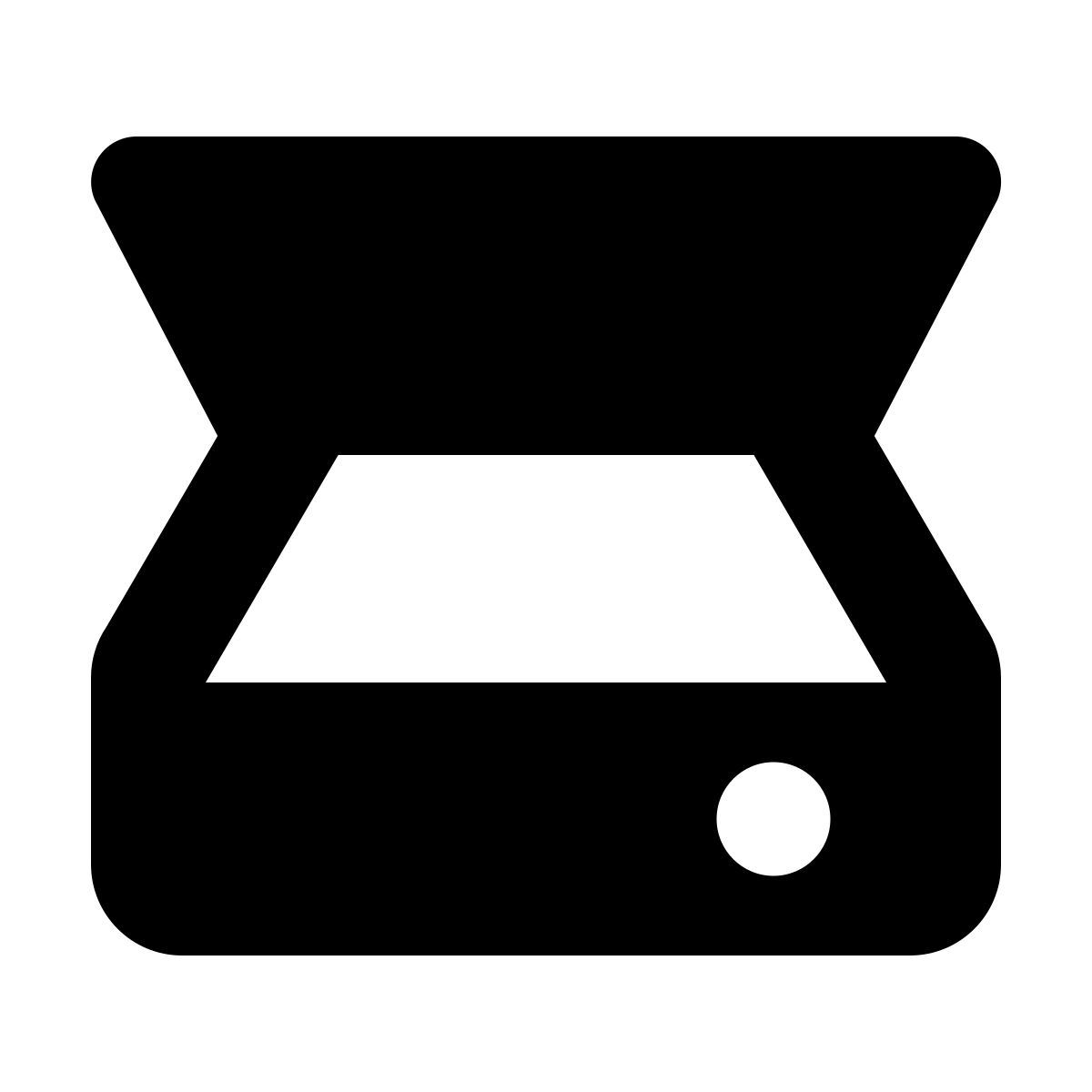 forma bold filled style scanner icon