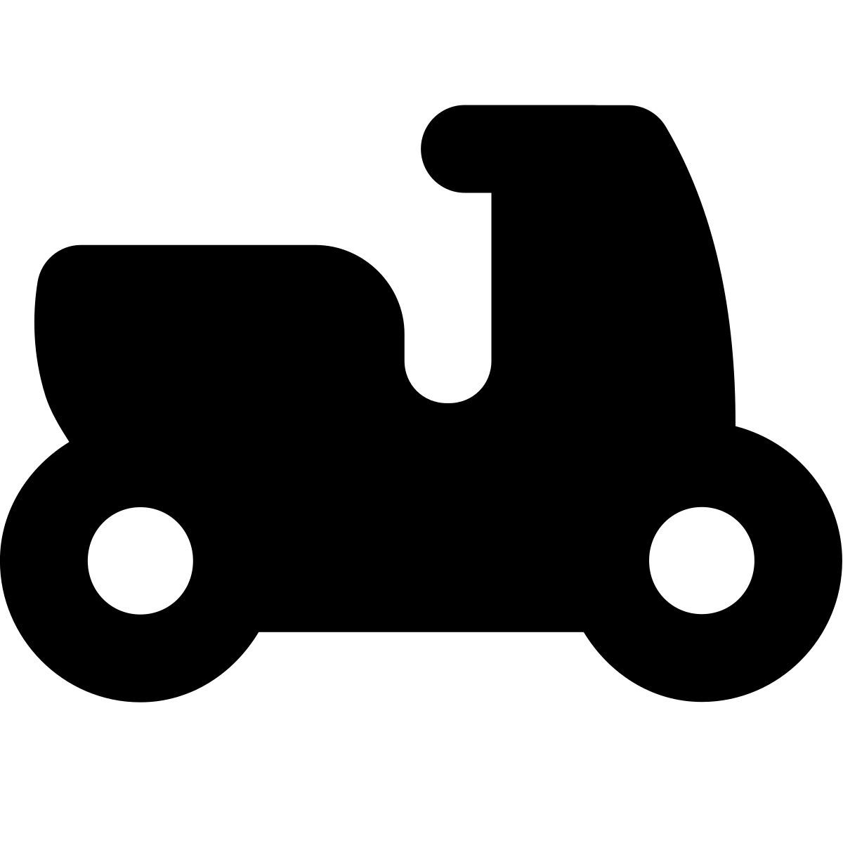 forma bold filled style scooter icon