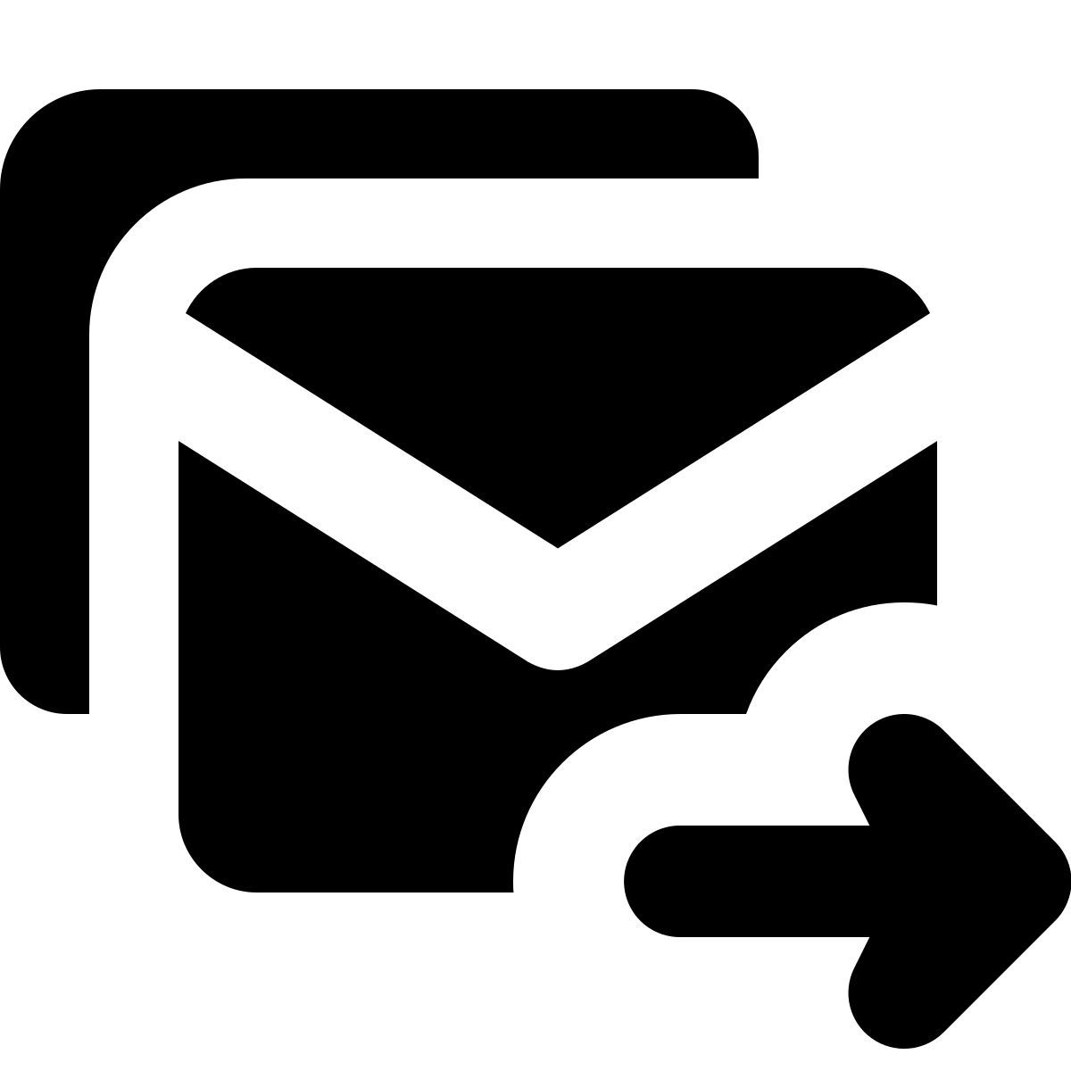 forma bold filled style enviar correo electrónico masivo icon