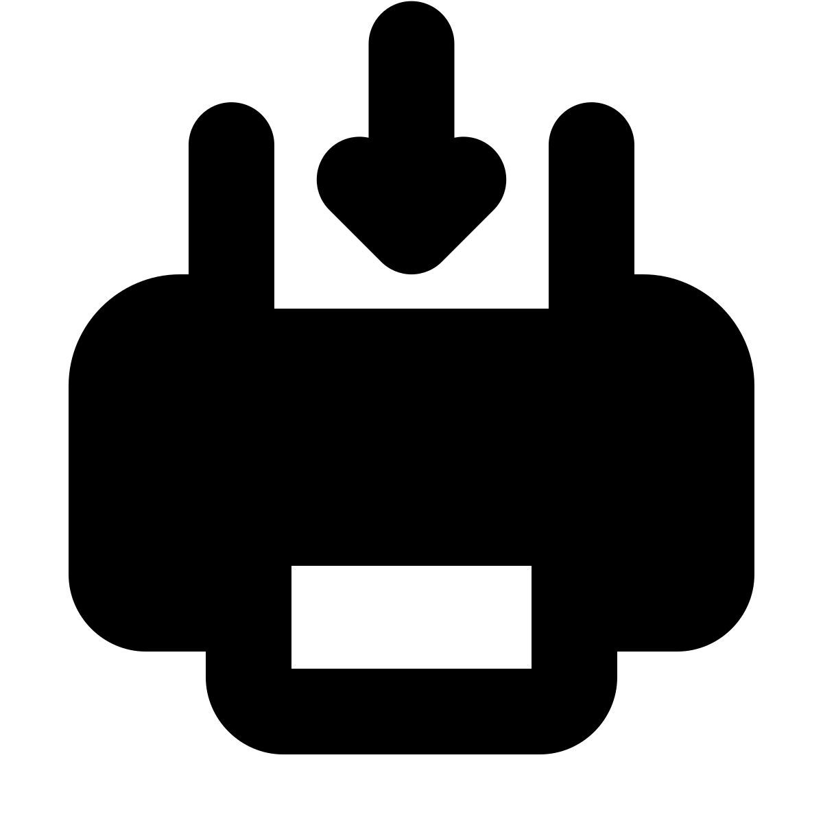 forma bold filled style envoyer à l'imprimante icon