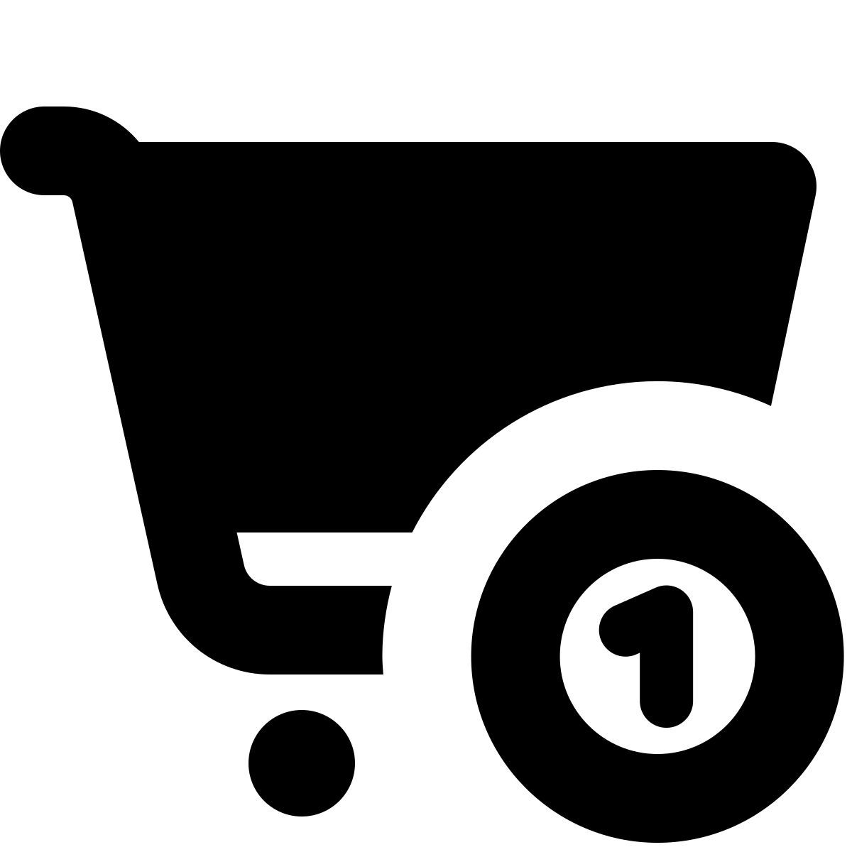 forma bold filled style carrinho de compras com dinheiro icon