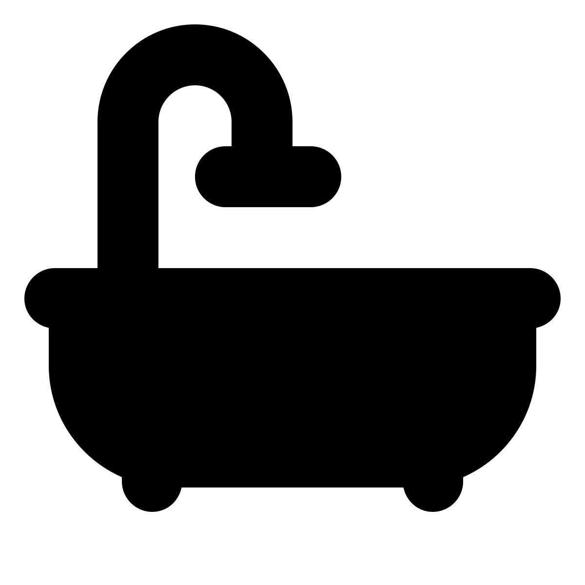 forma bold filled style dusche und badewanne icon