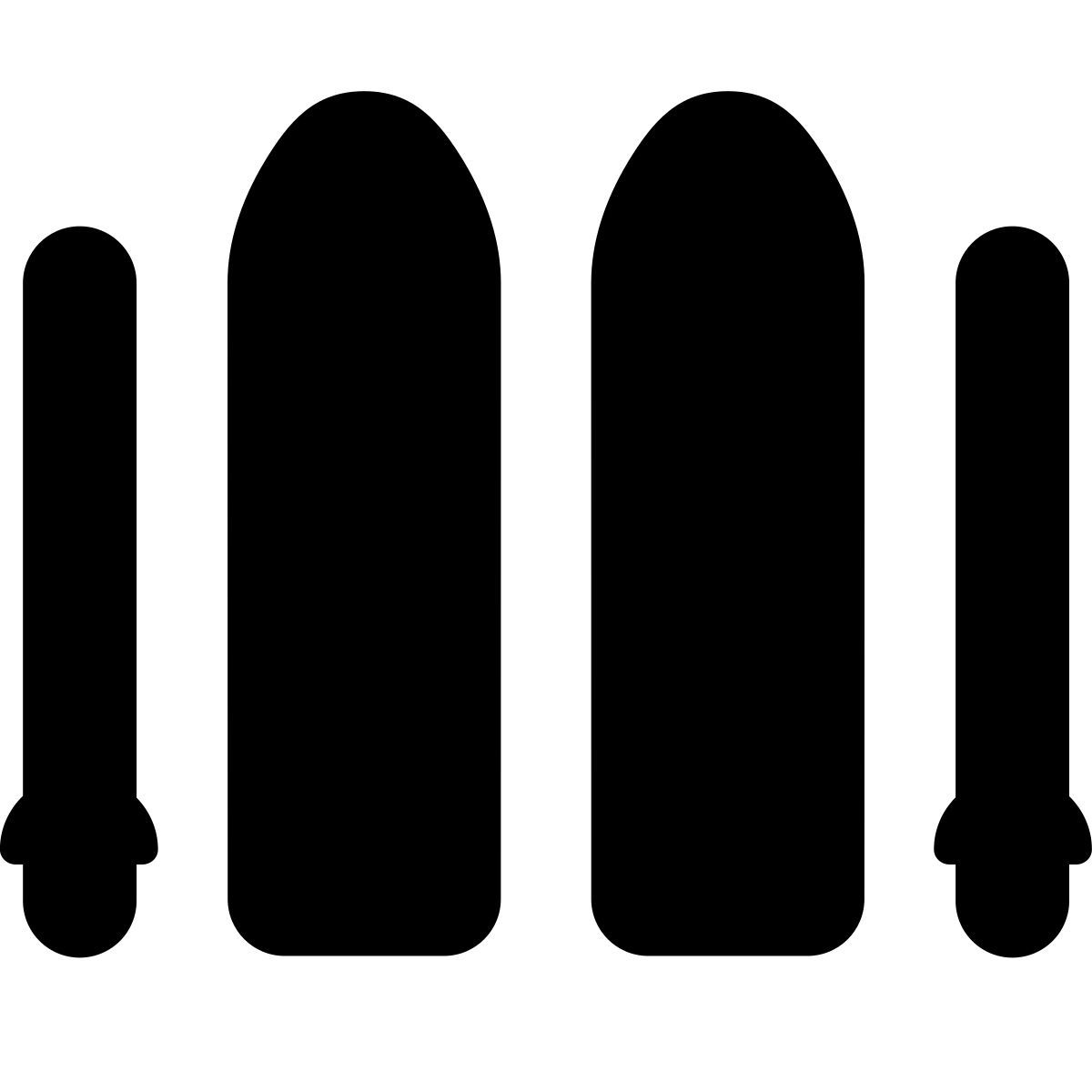 forma bold filled style 滑雪 icon