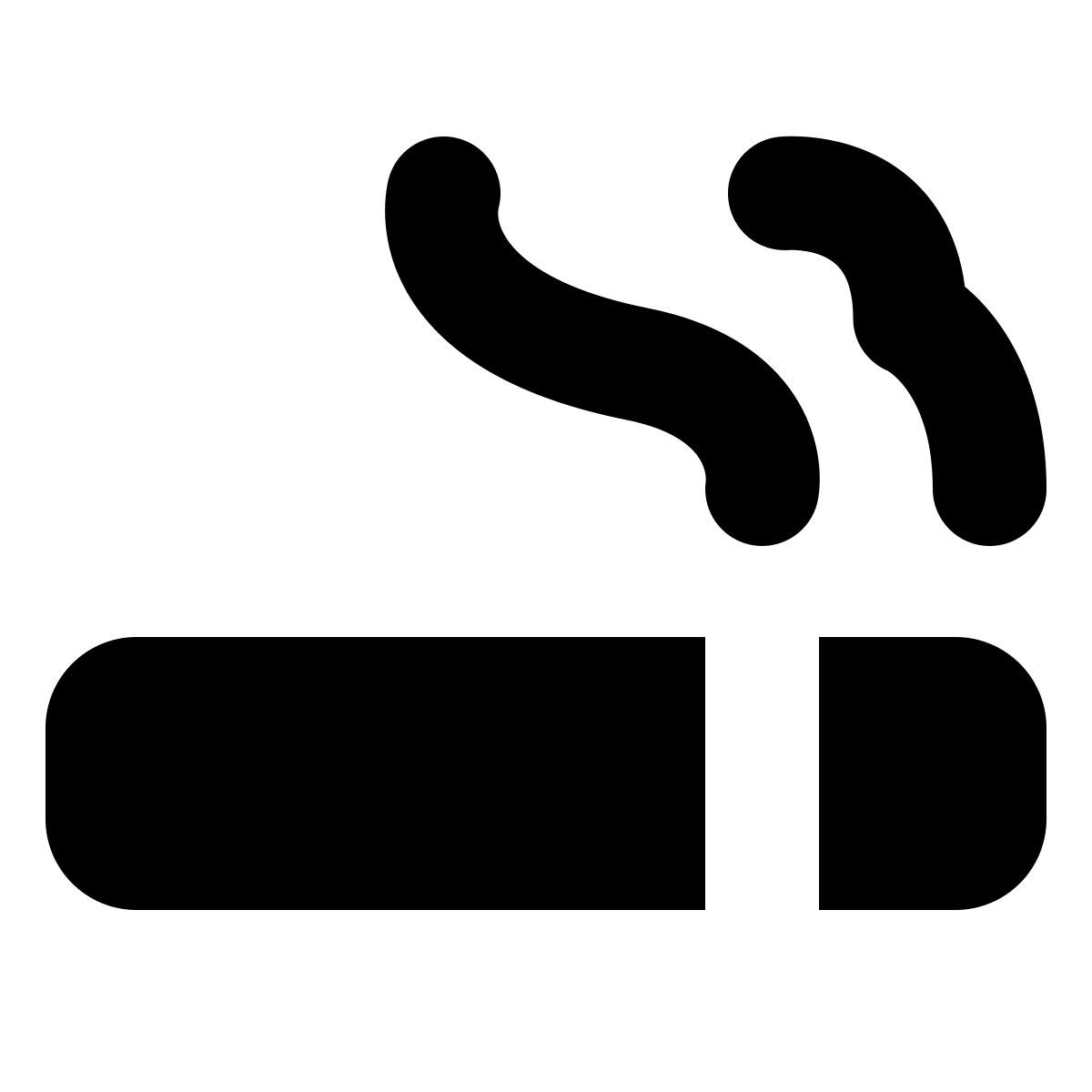 forma bold filled style fumeur icon