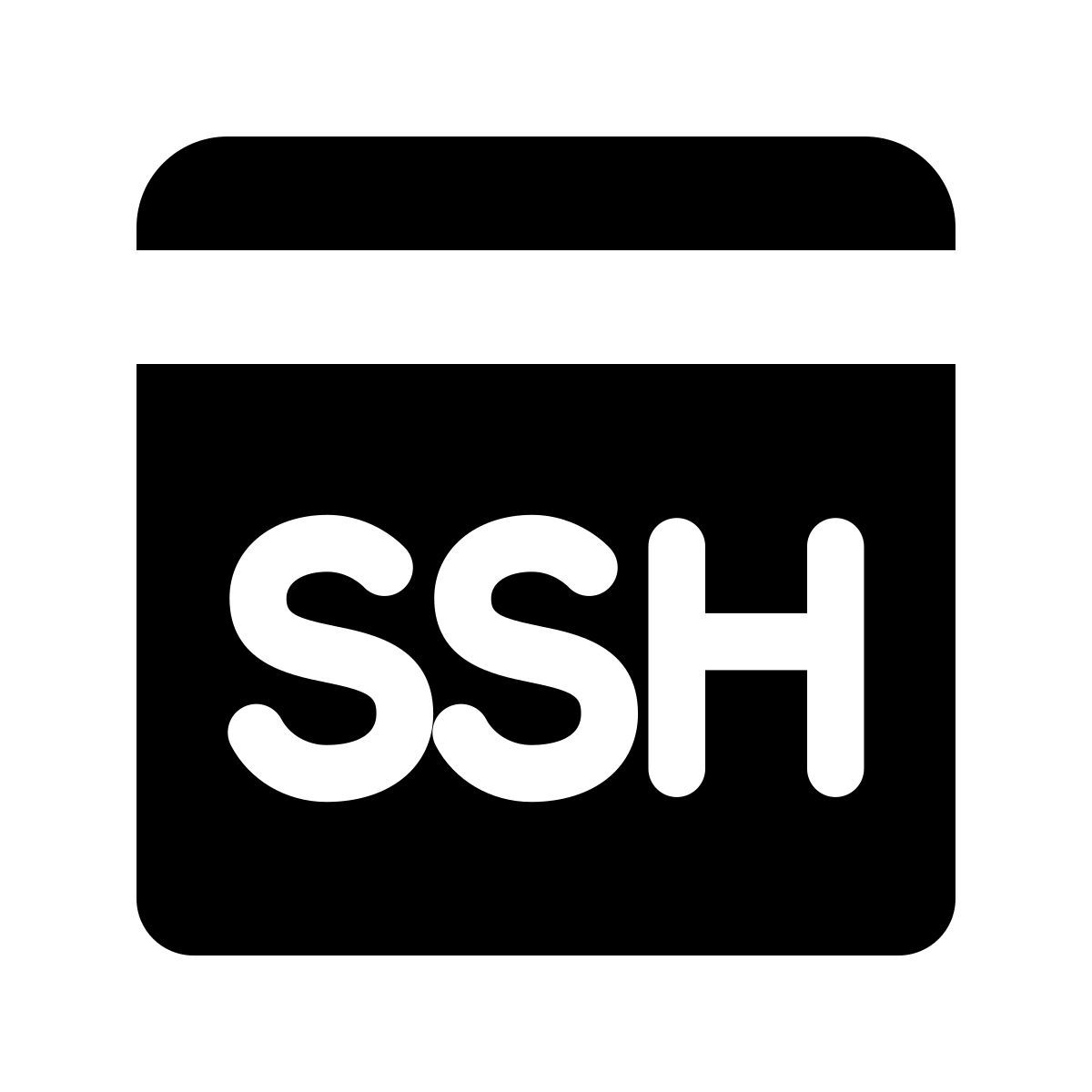 forma bold filled style ssh icon