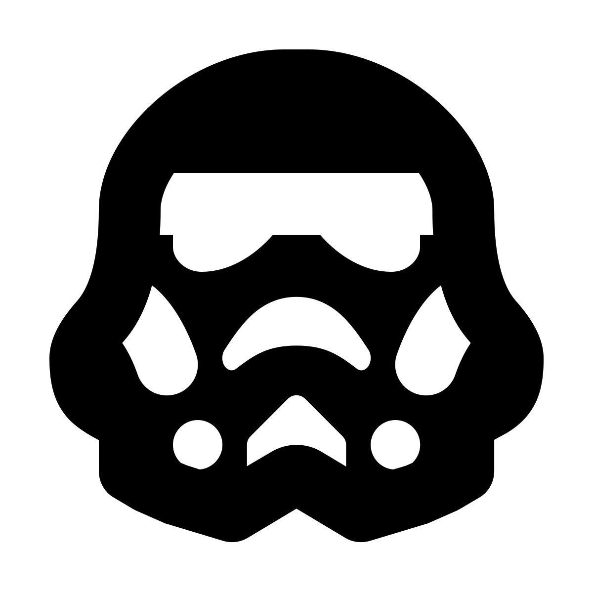 forma bold filled style stormtrooper icon