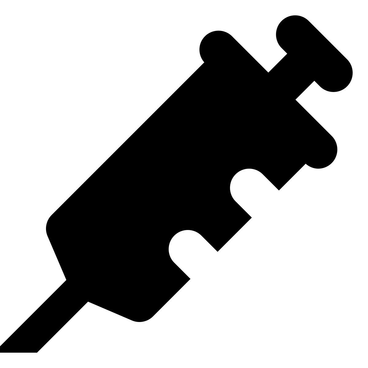 forma bold filled style 주사기 icon