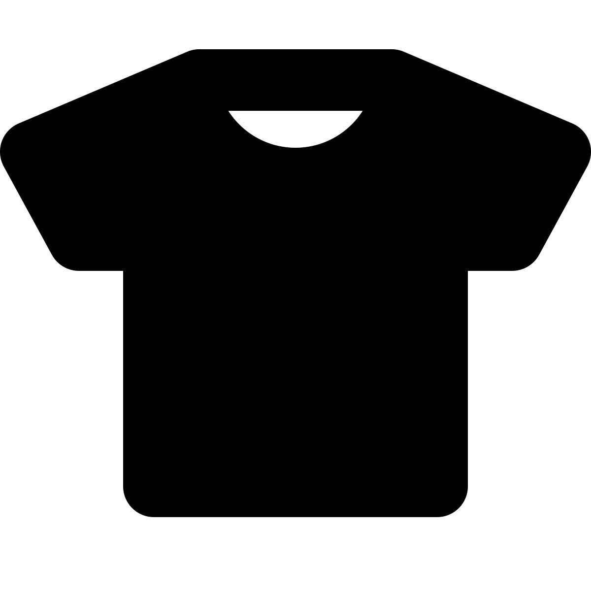 forma bold filled style t shirt icon