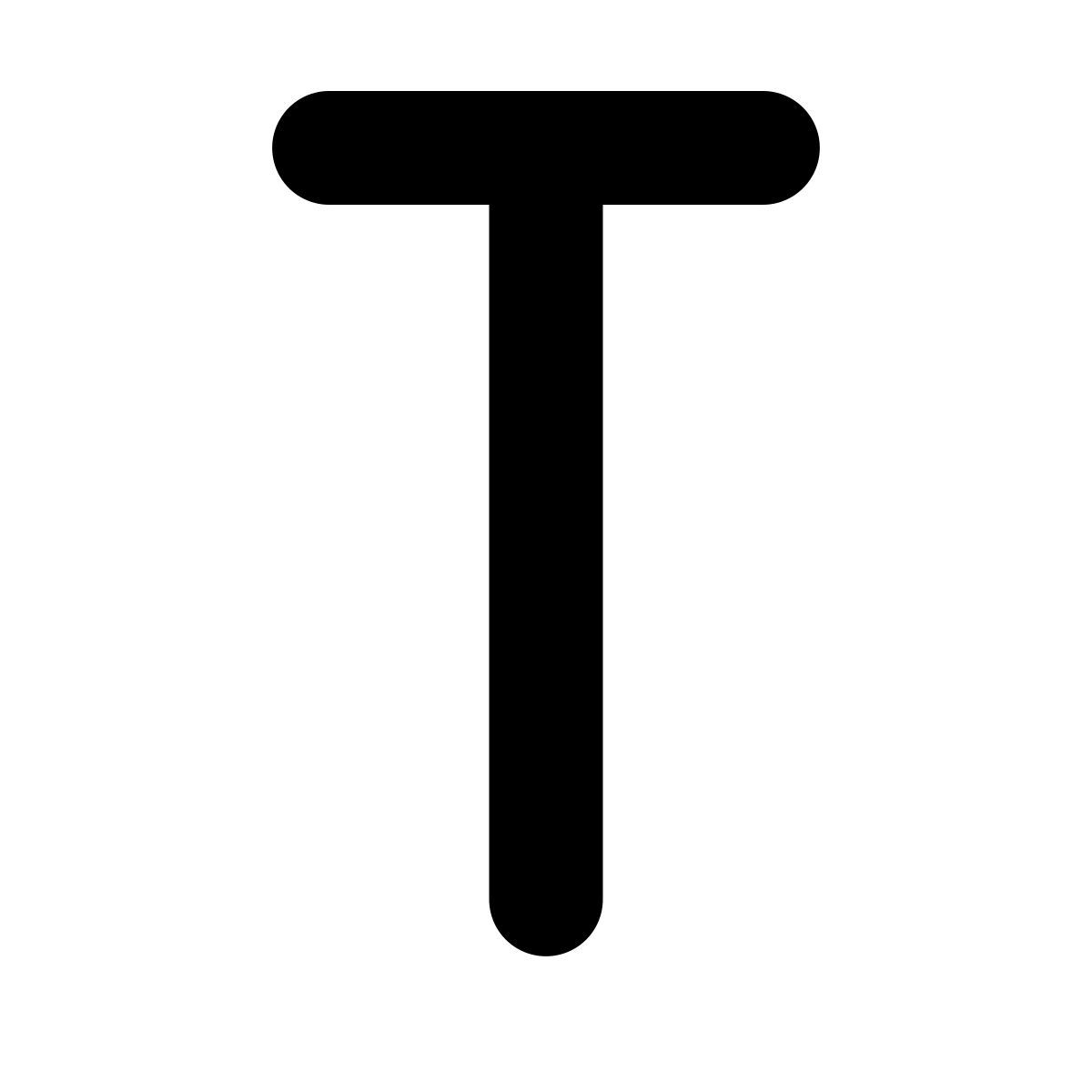 forma bold filled style t icon