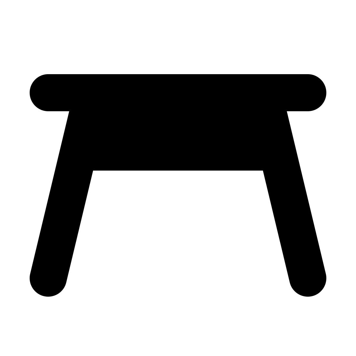 forma bold filled style table icon