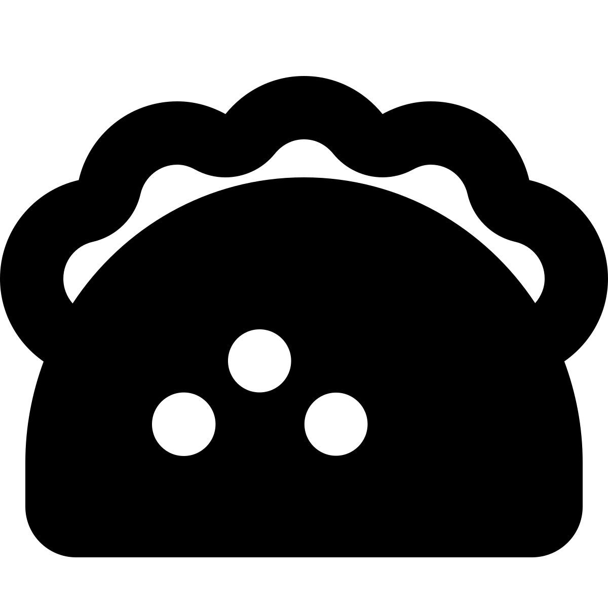 forma bold filled style taco icon