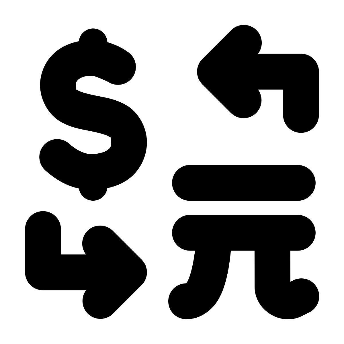 forma bold filled style 台币兑换 icon