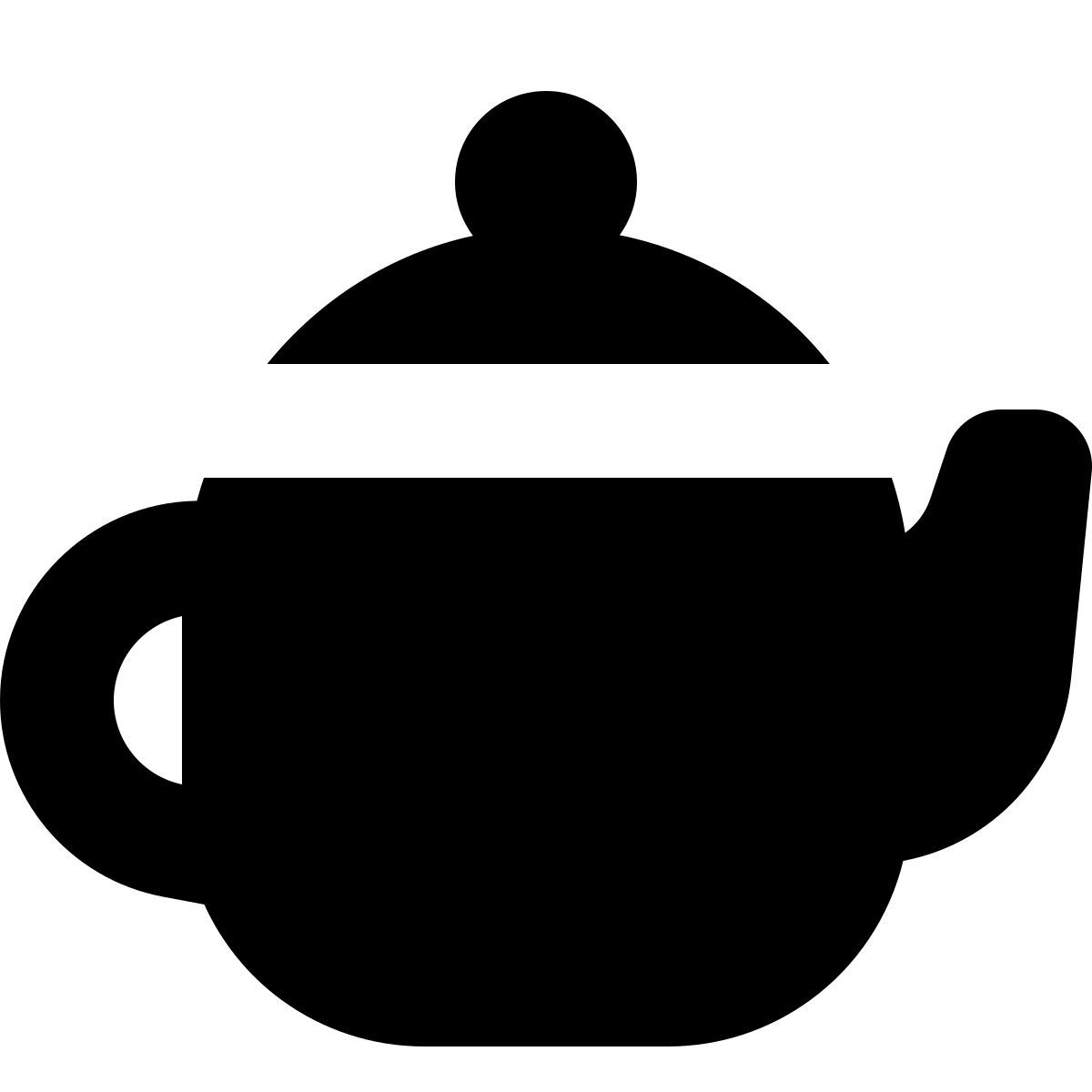 forma bold filled style teiera icon