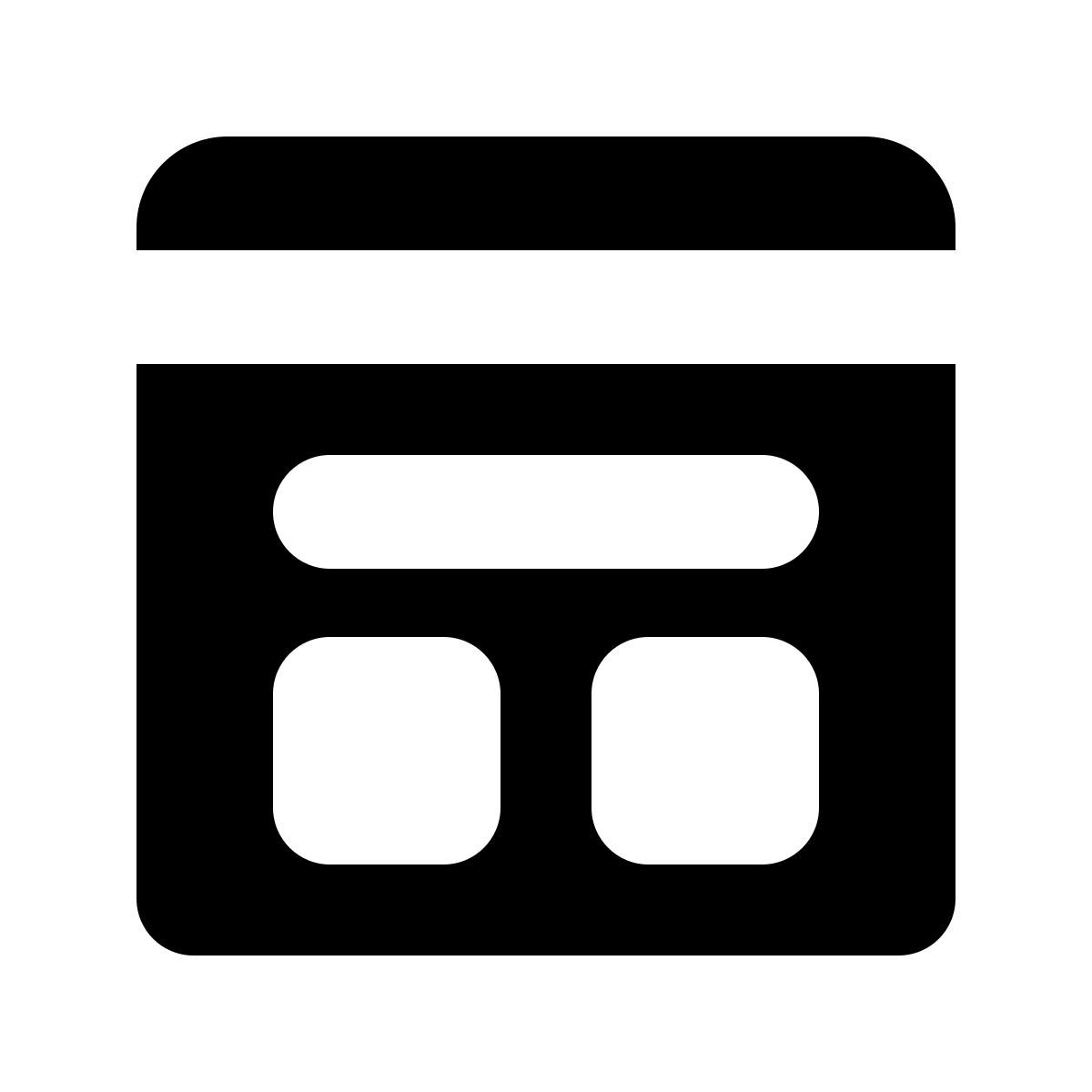 forma bold filled style template icon