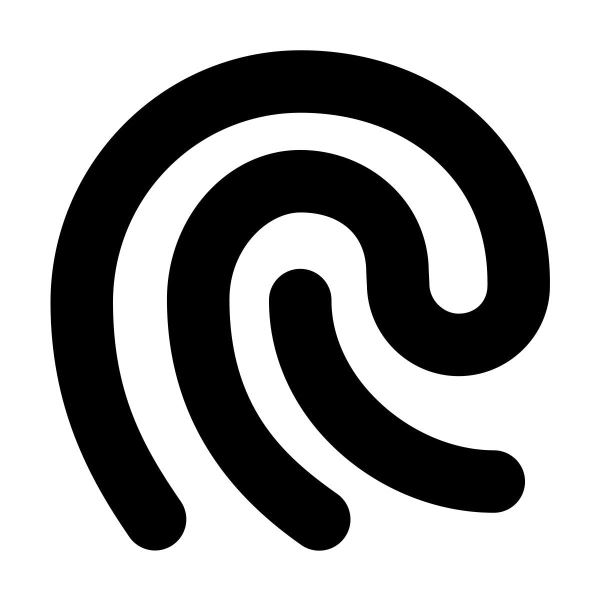 forma bold filled style touch id icon