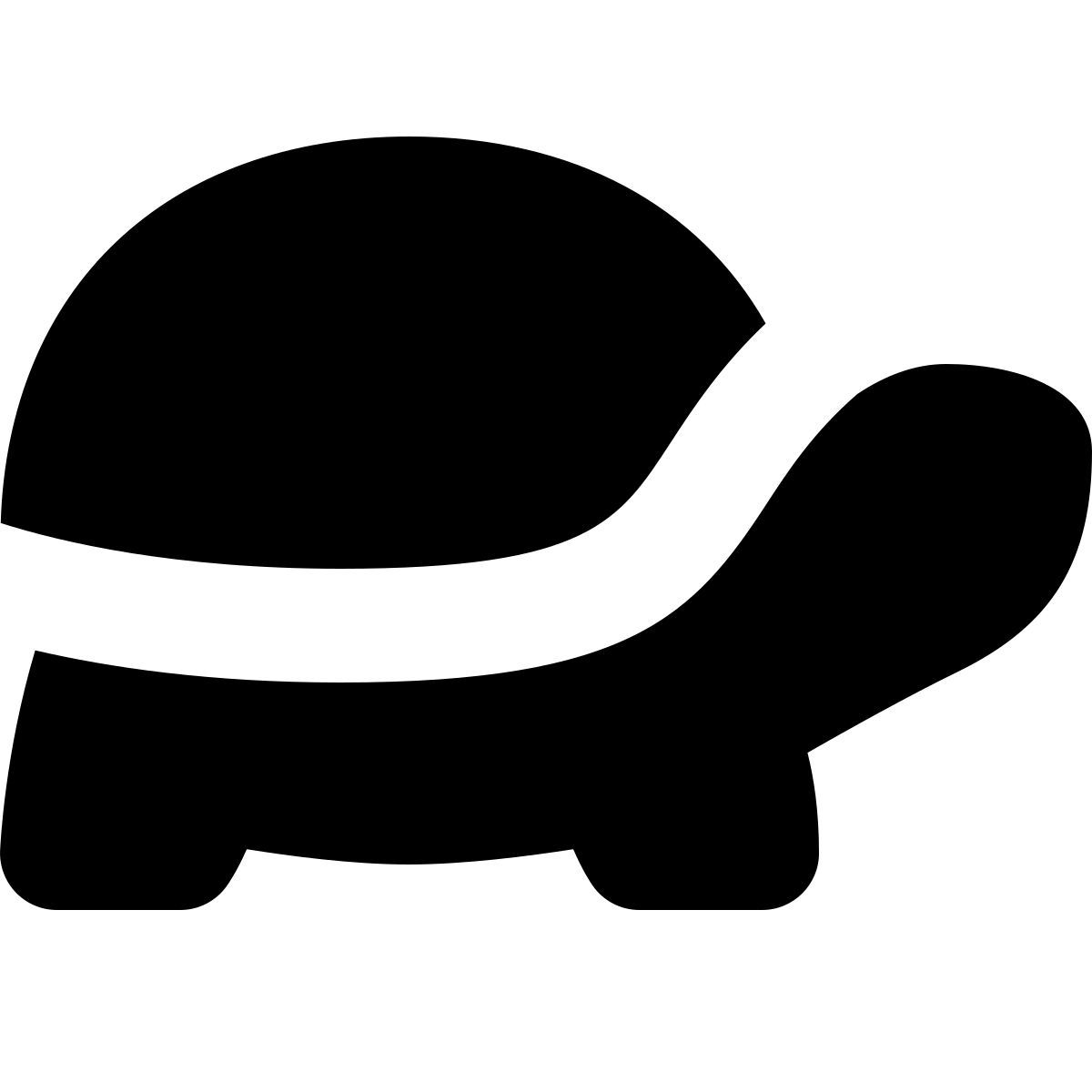 forma bold filled style tartaruga icon