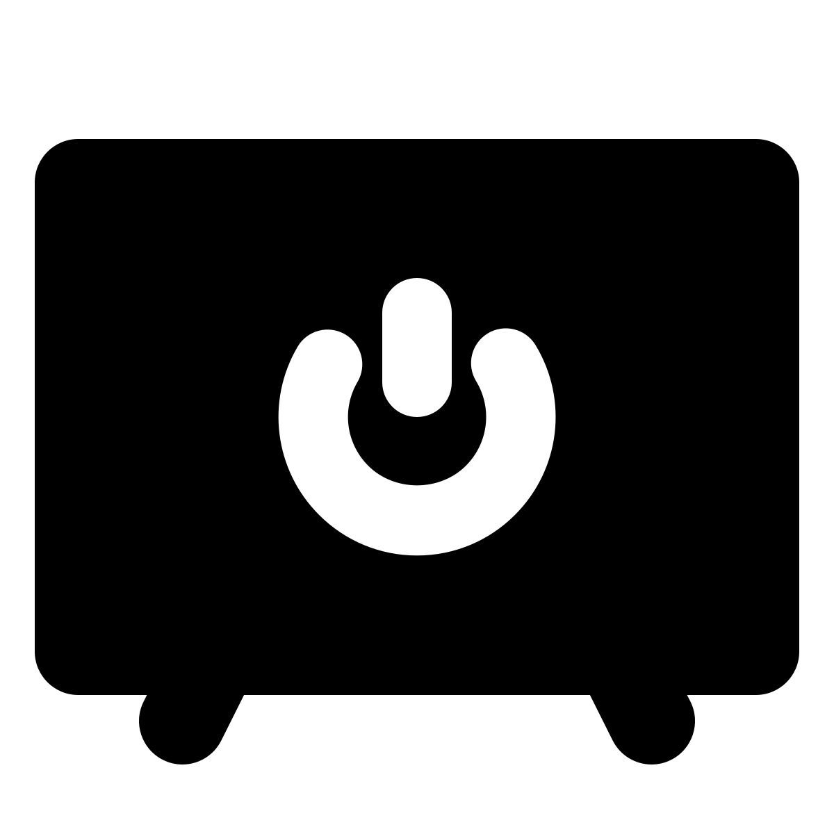 forma bold filled style 电视开 icon