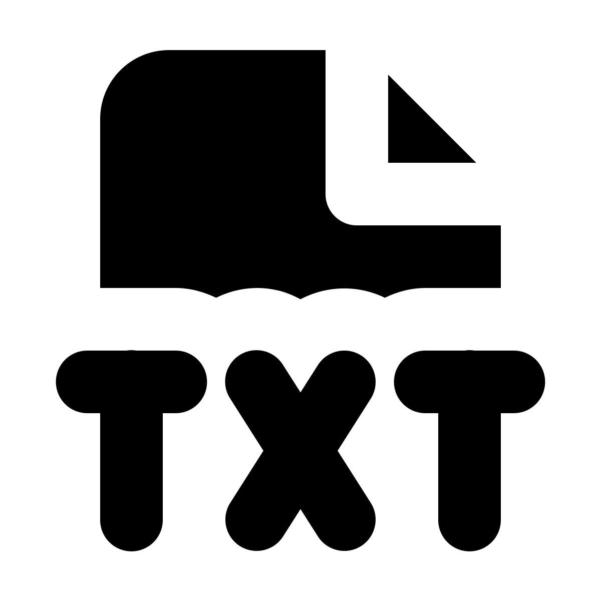 forma bold filled style testo icon