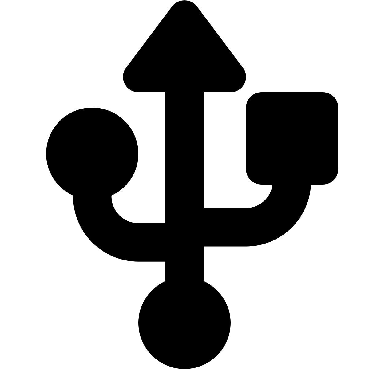 forma bold filled style usb anschluss icon