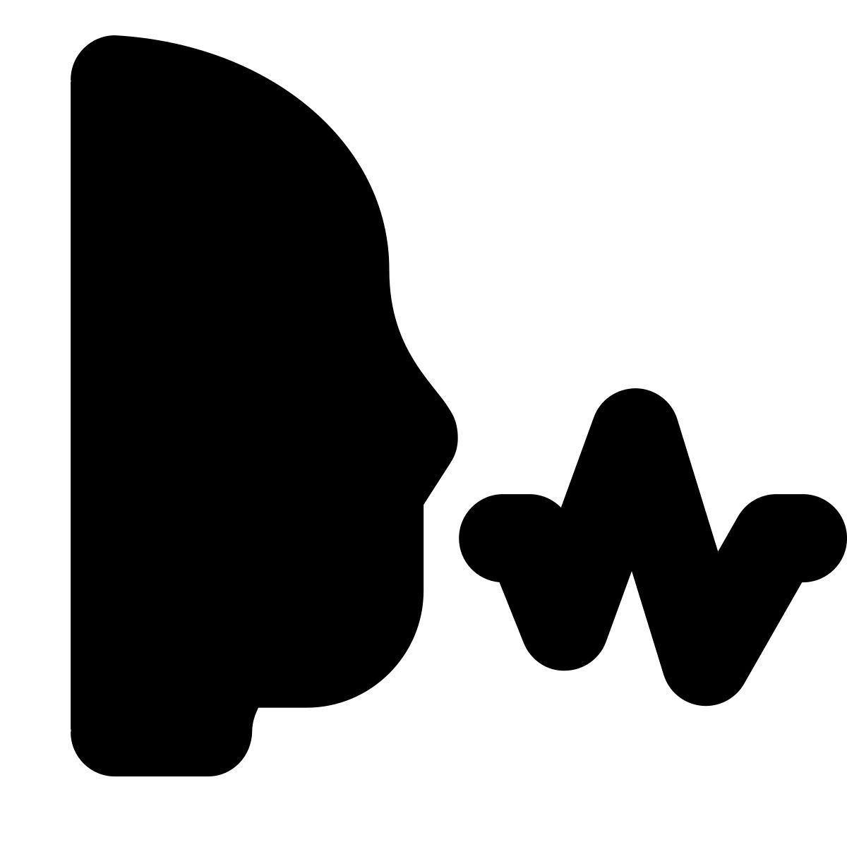 forma bold filled style voice icon