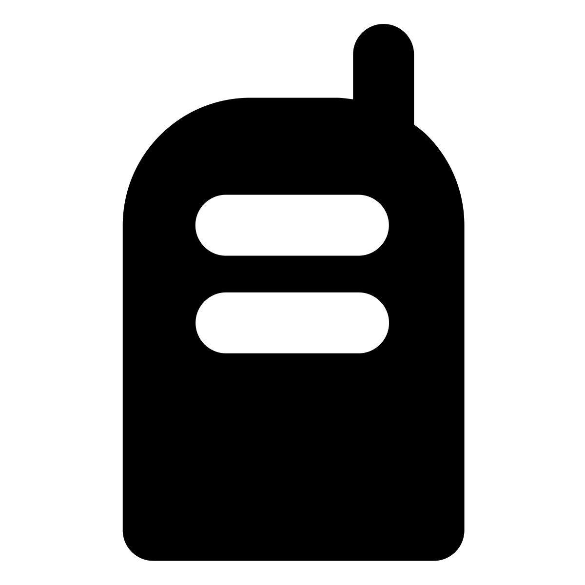 forma bold filled style walkie talkie icon