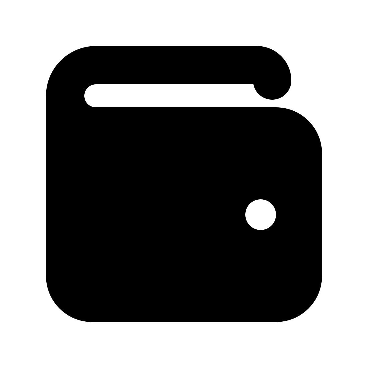 forma bold filled style brieftasche icon