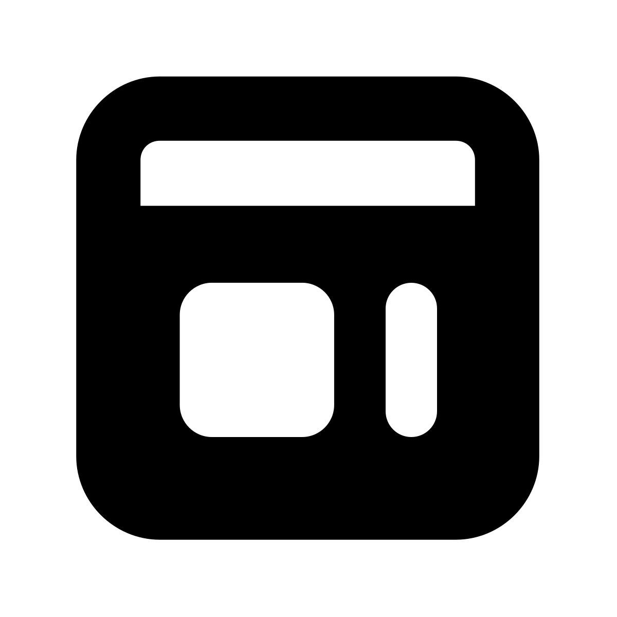 forma bold filled style web icon