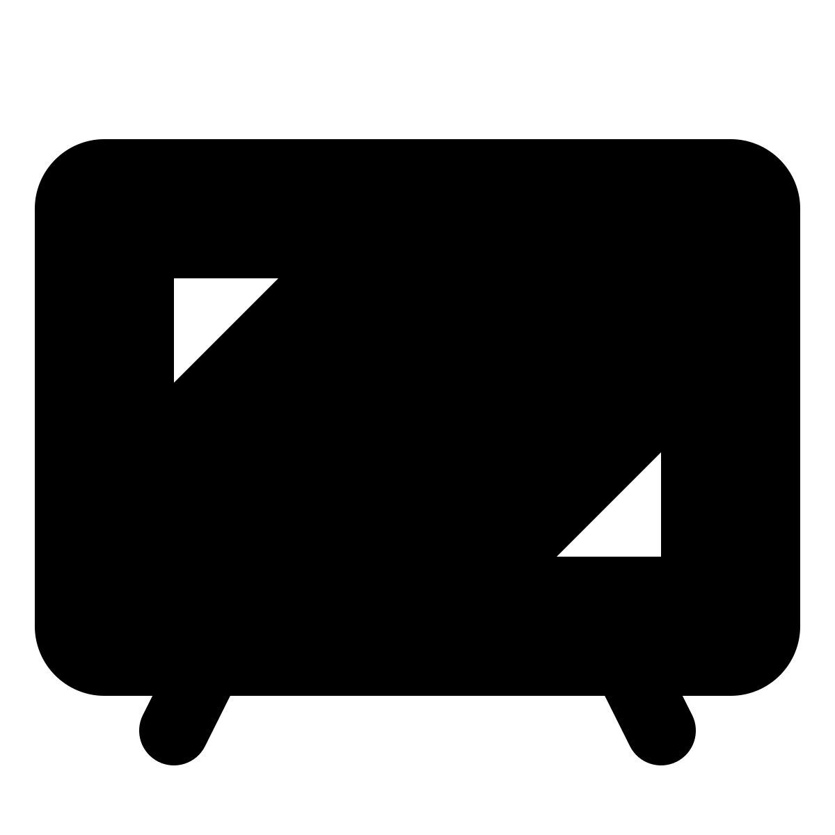 forma bold filled style 宽屏电视 icon