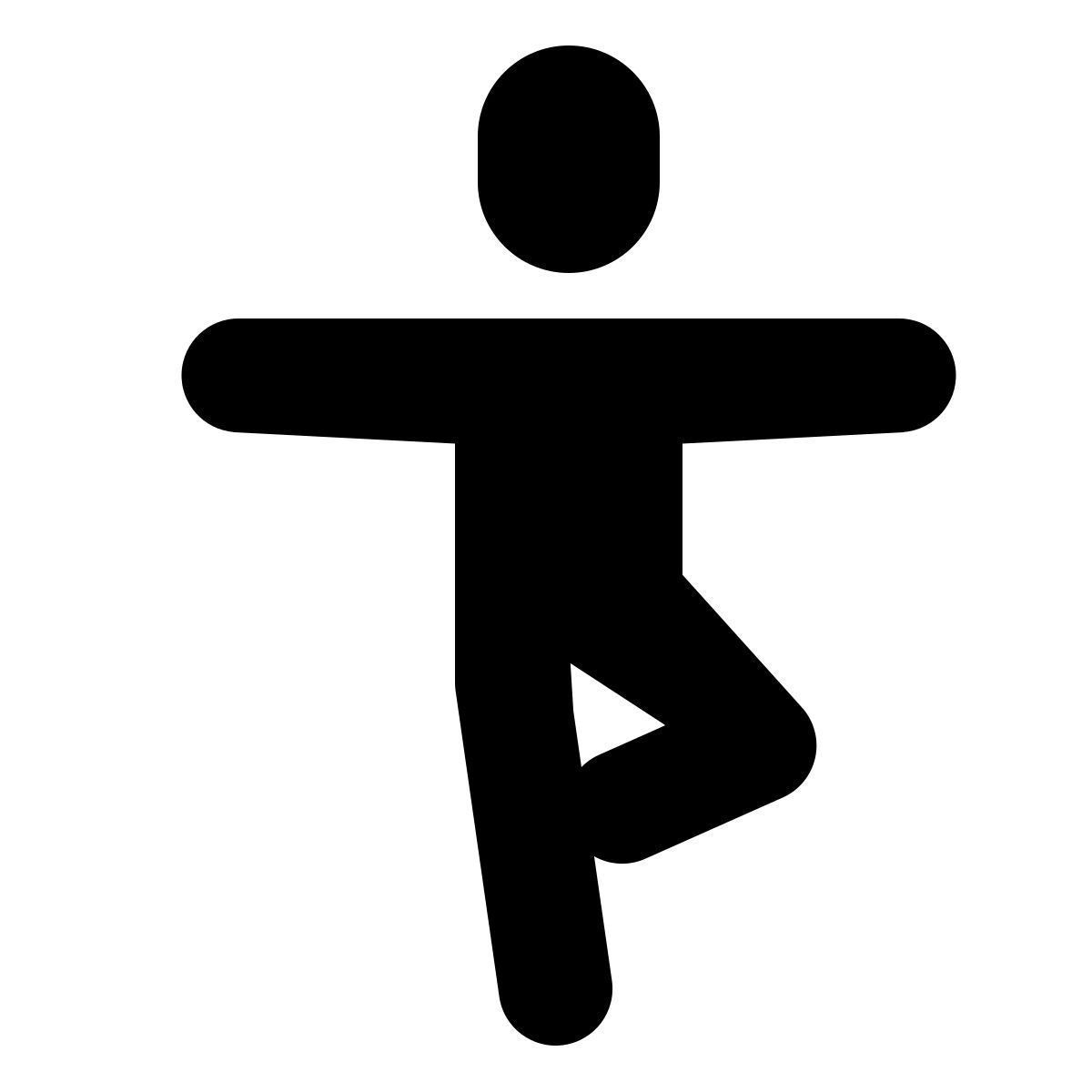 forma bold filled style 瑜伽 icon