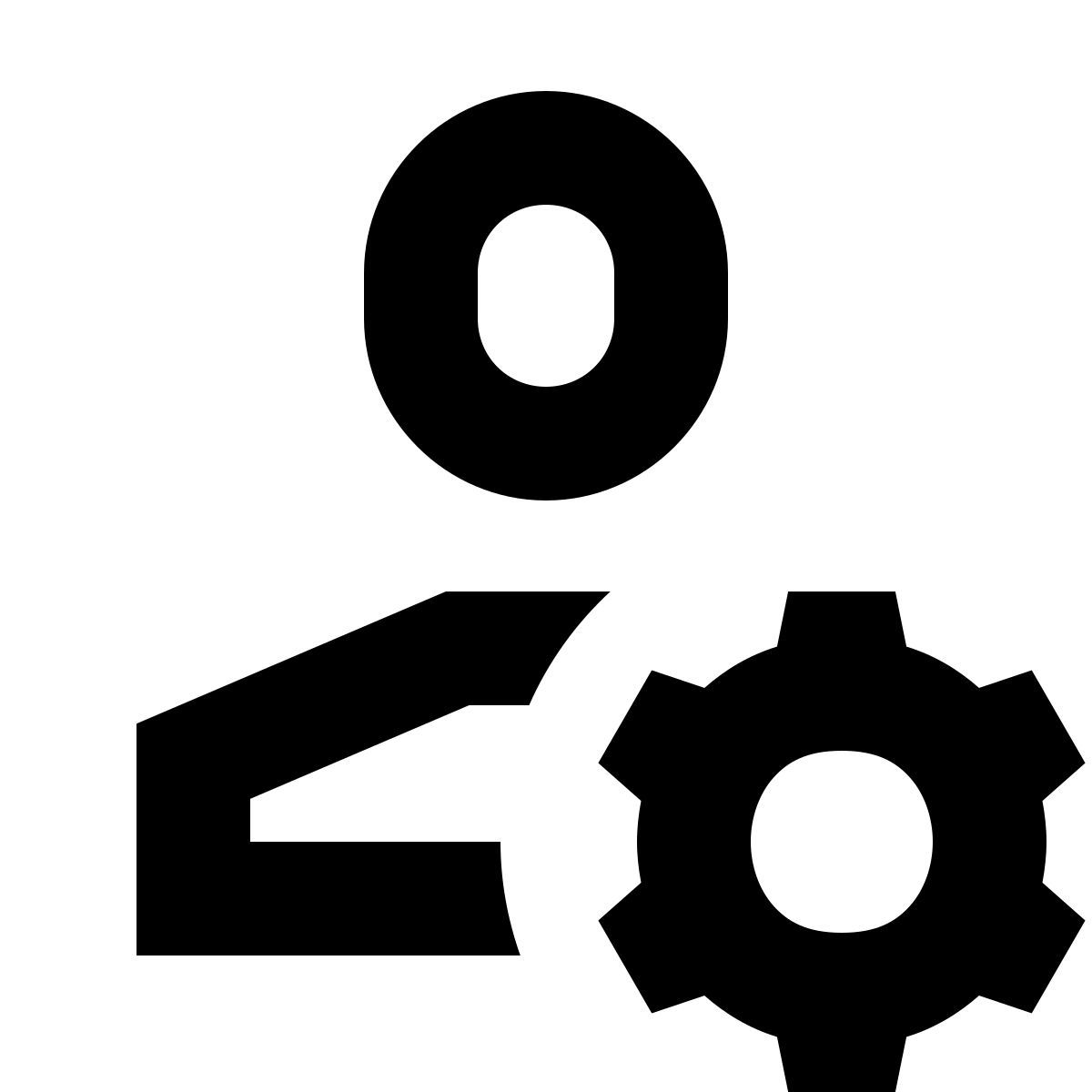 forma bold sharp style admin settings male icon