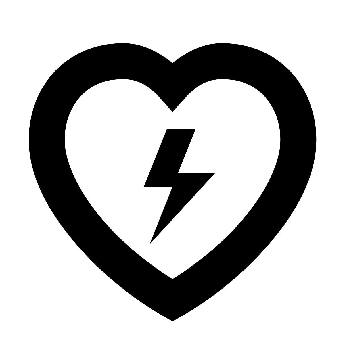 forma bold sharp style aed icon