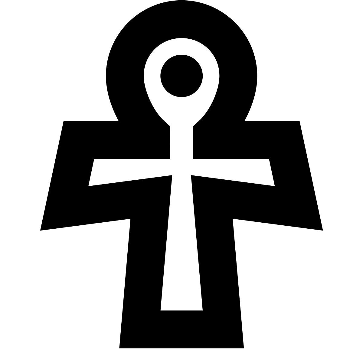 forma bold sharp style ankh icon