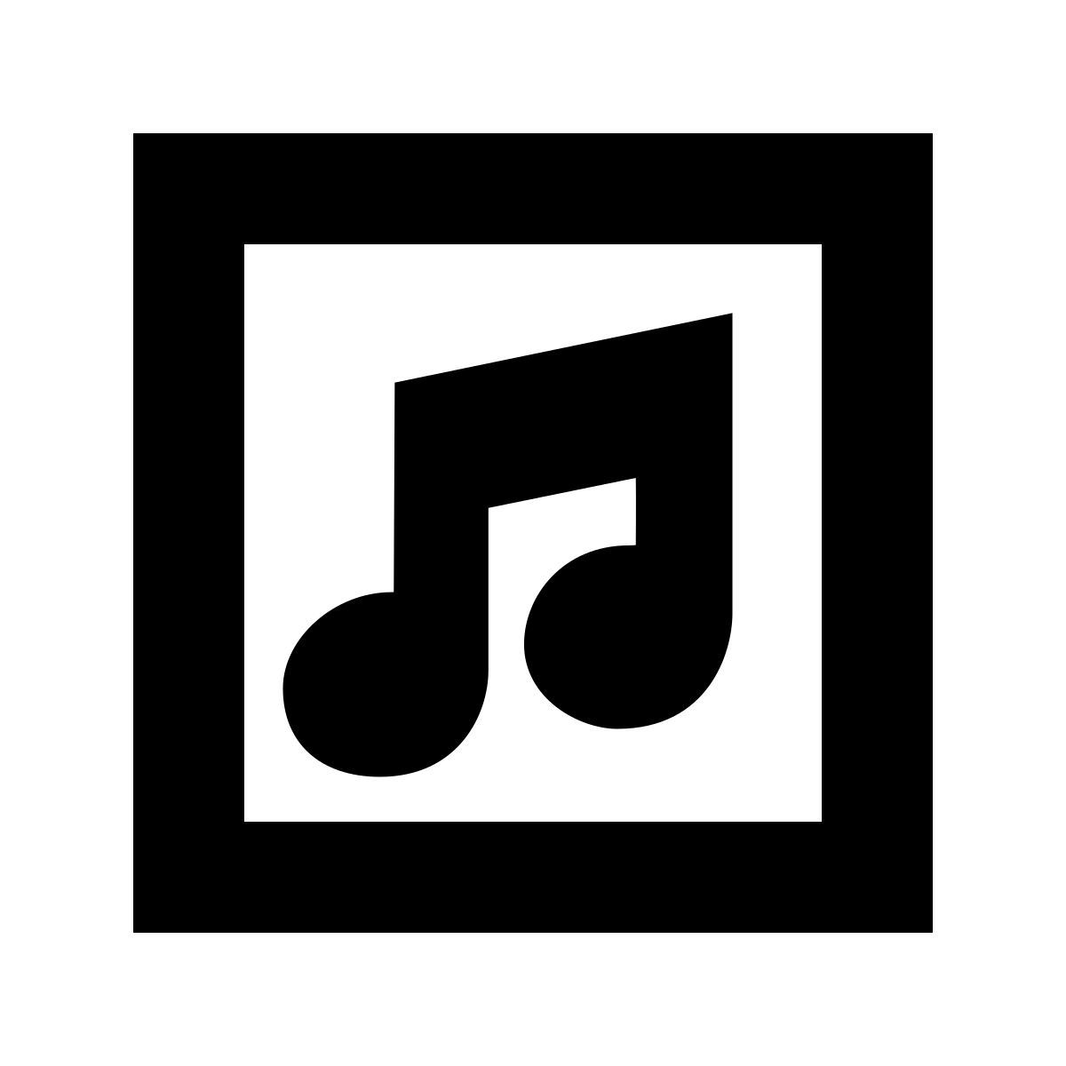forma bold sharp style apple music icon