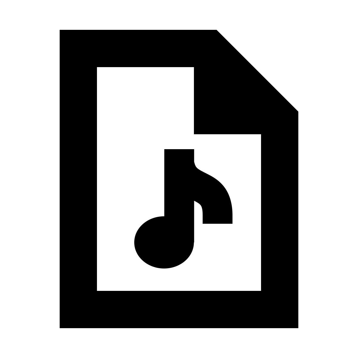 forma bold sharp style audio file icon