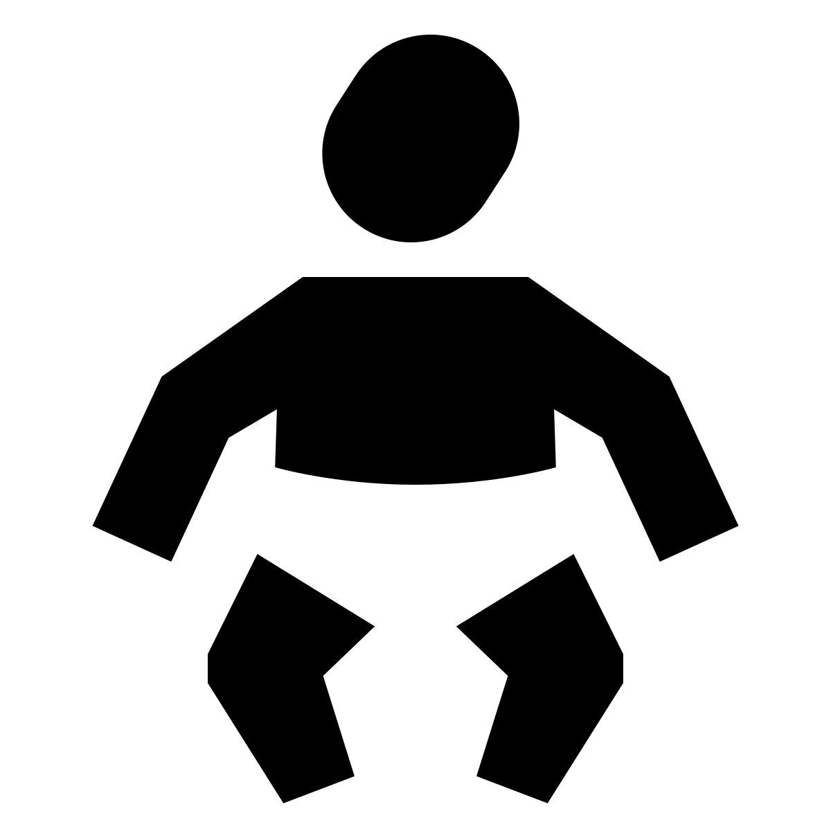 forma bold sharp style bebé icon