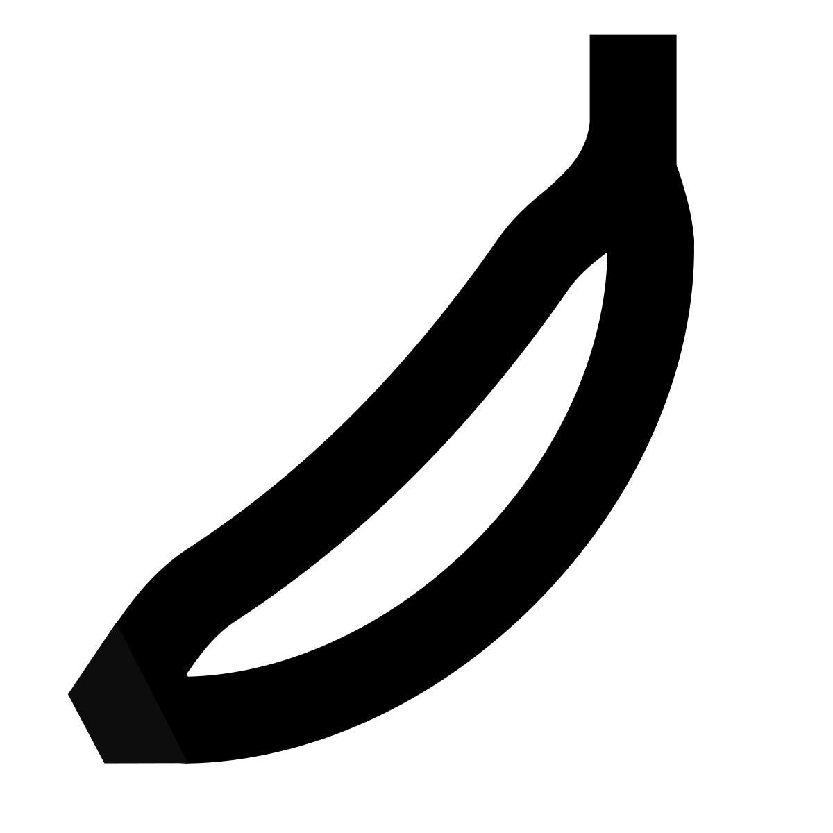 forma bold sharp style plátano icon