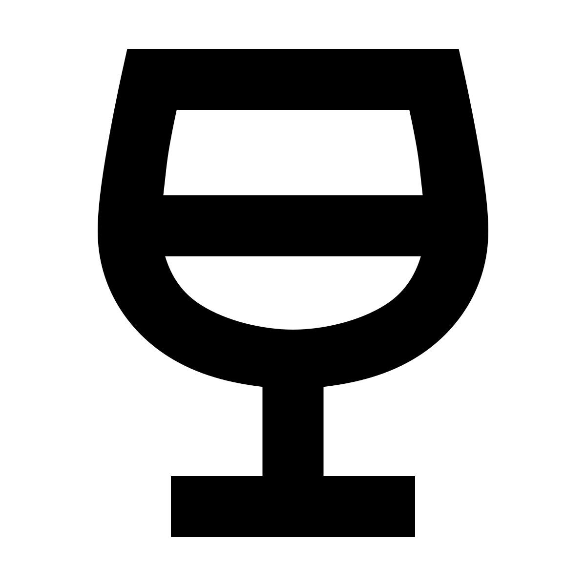 forma bold sharp style wine bar icon