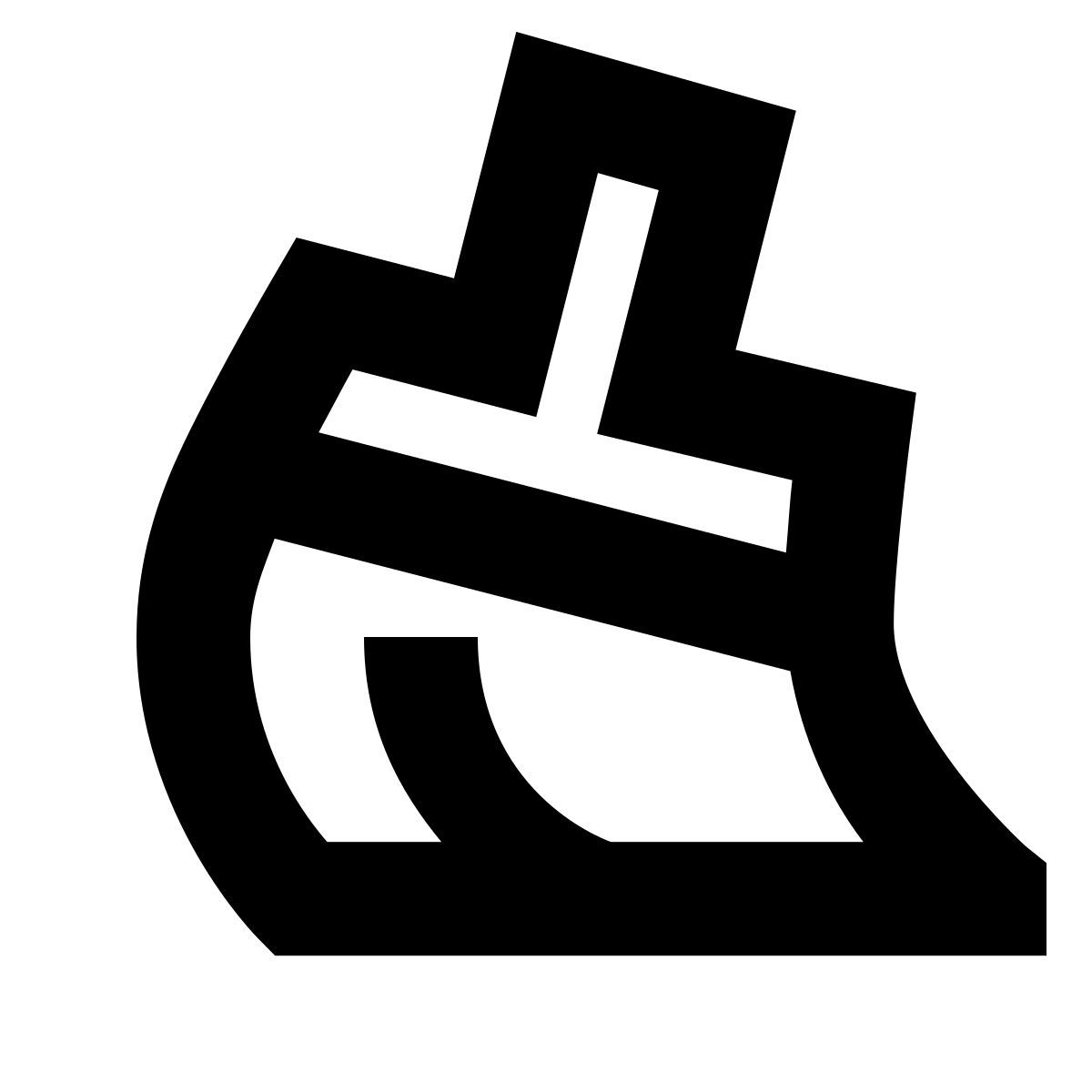 forma bold sharp style broom icon