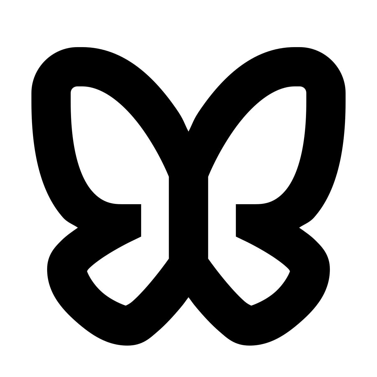 forma bold sharp style 蝴蝶 icon