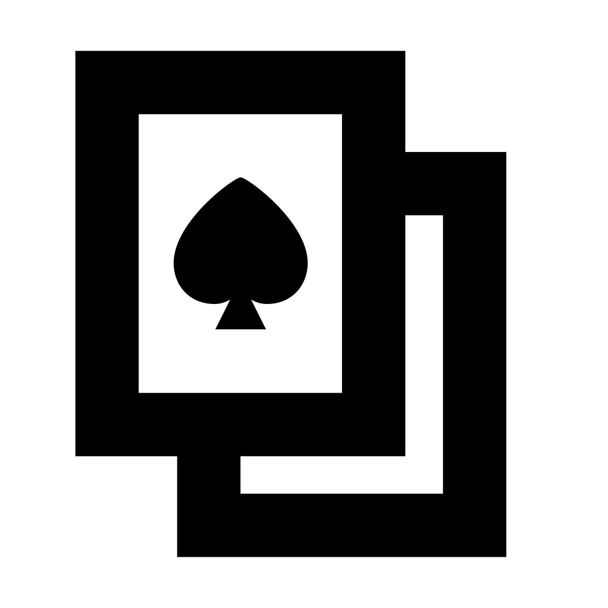 forma bold sharp style cartas icon