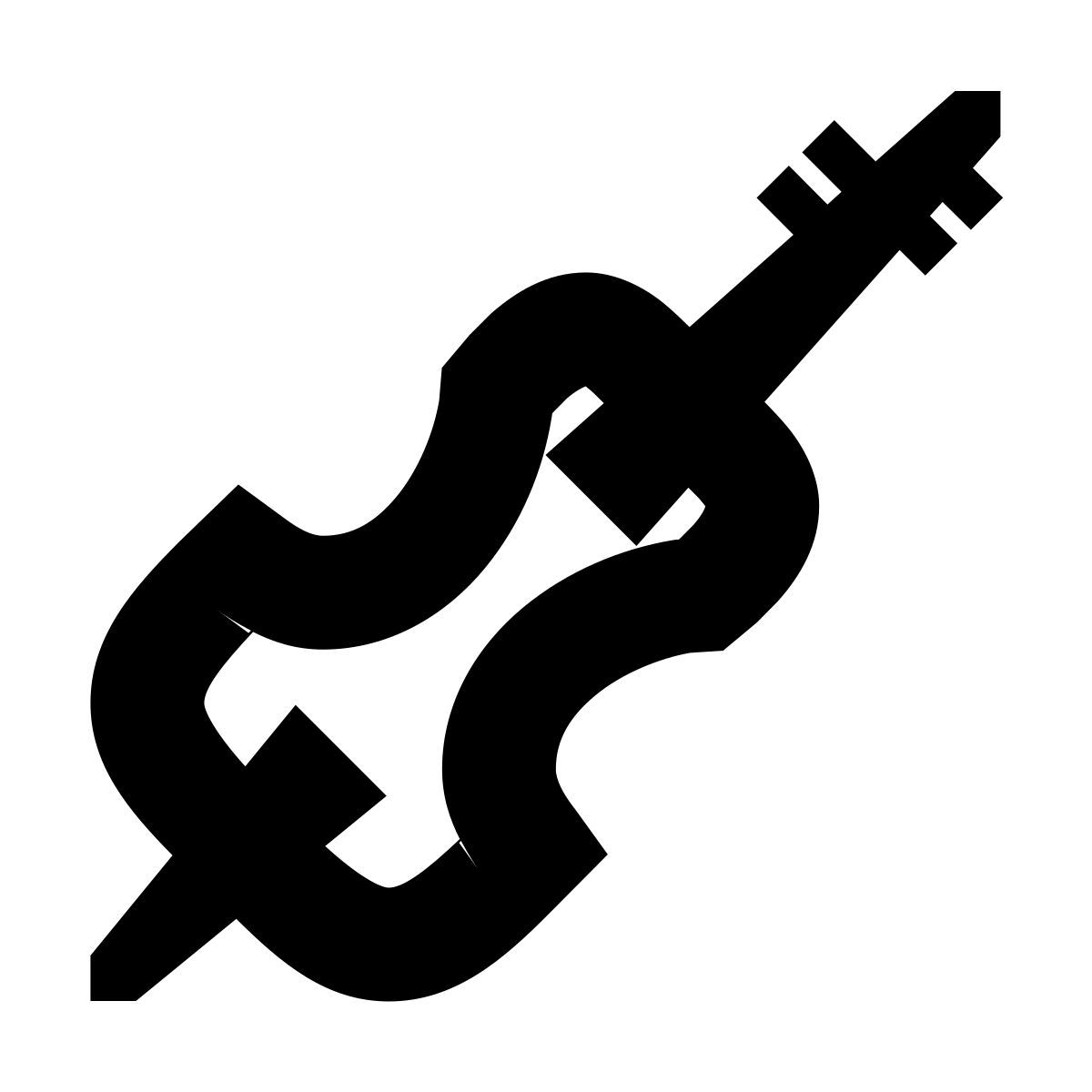 forma bold sharp style violonchelo icon