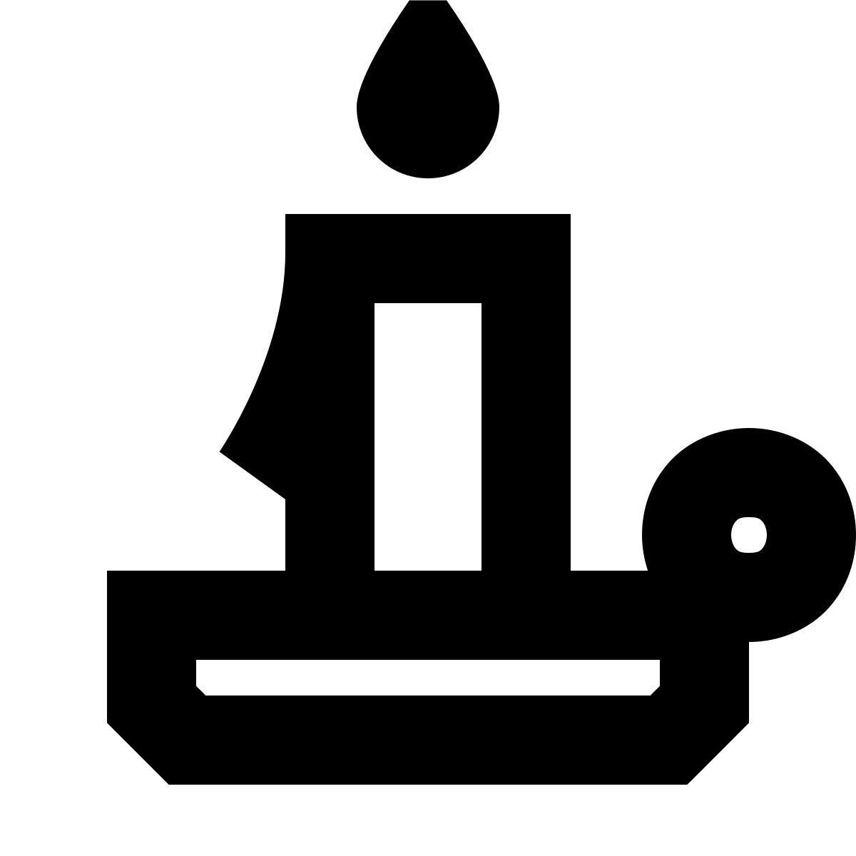 forma bold sharp style vela de navidad icon