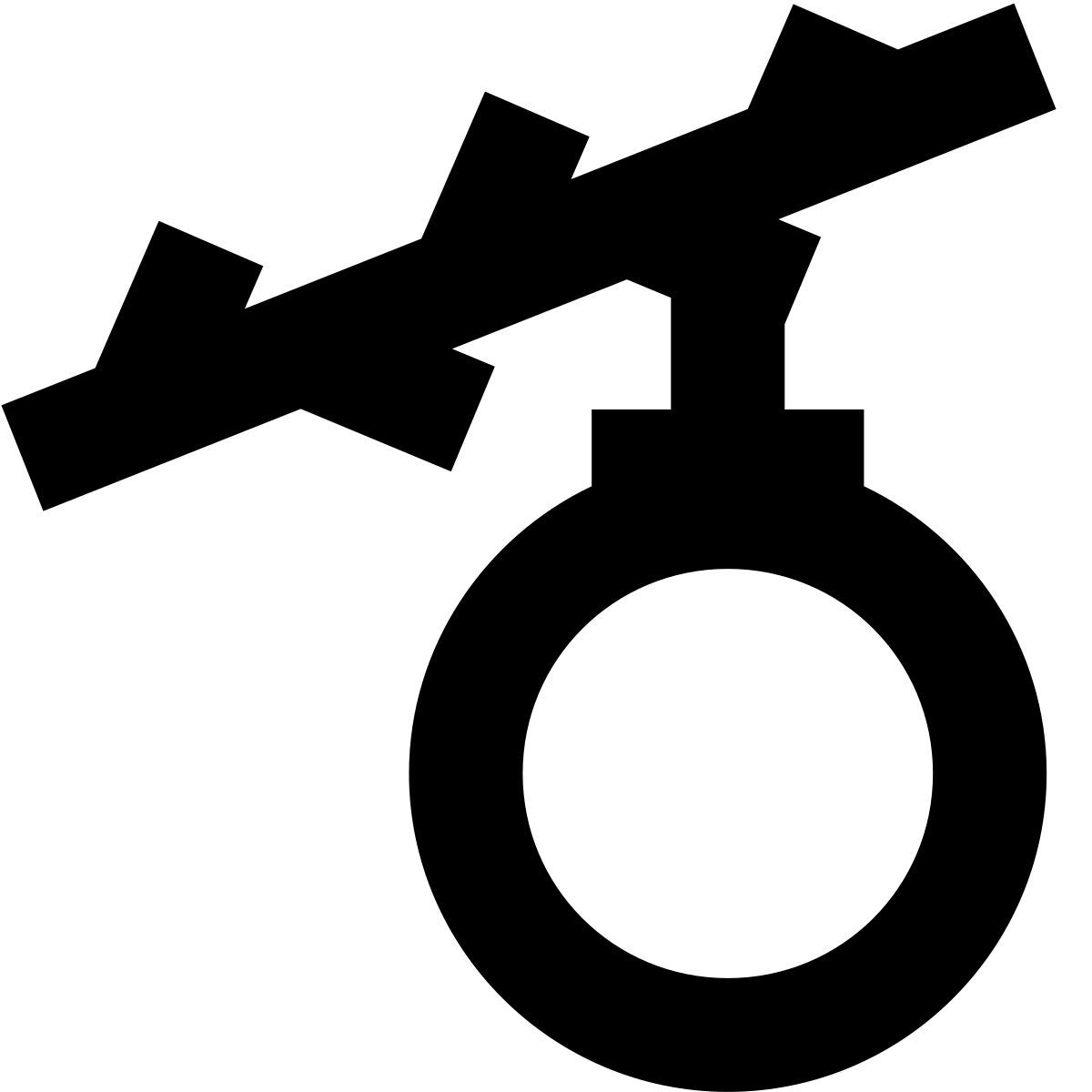 forma bold sharp style decoración del árbol de navidad icon