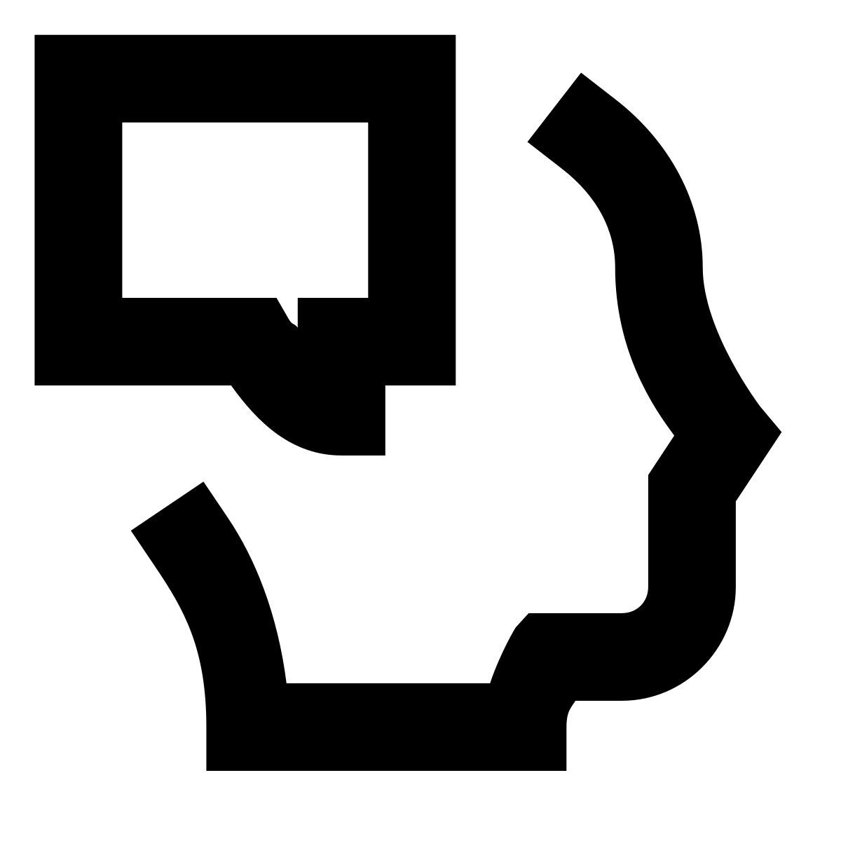 forma bold sharp style communication skill icon