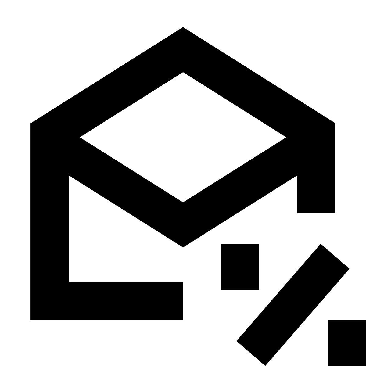 forma bold sharp style activos de la compañía icon